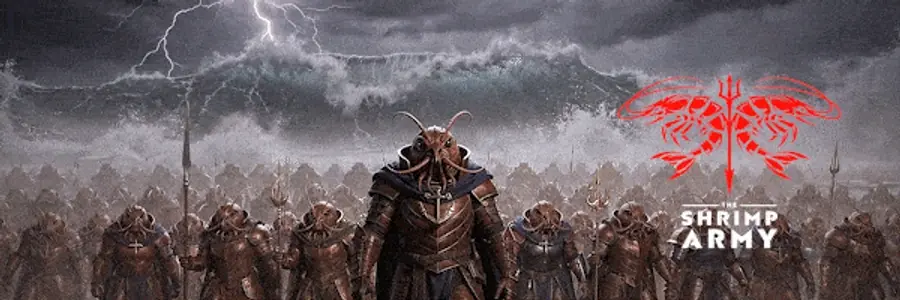 The Shrimp Army banner