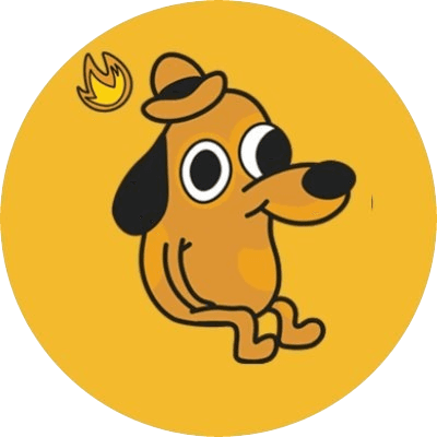 THIS IS FINE DOG logo