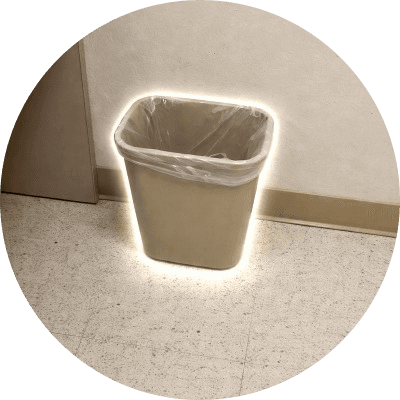 trash can logo