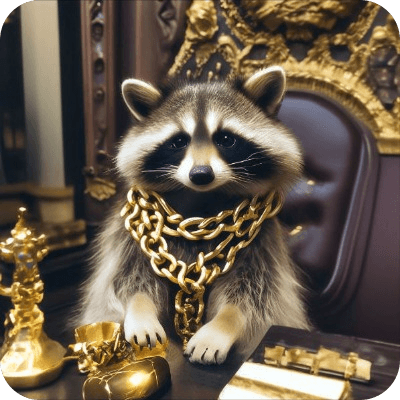 TRASH RACCOON  logo