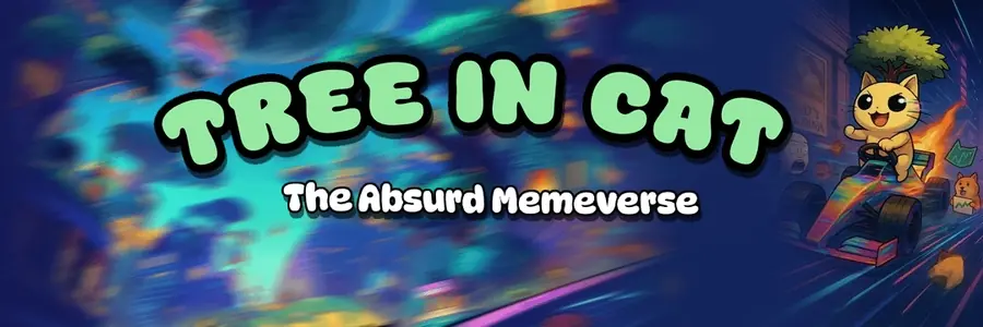 Tree stuck in cat banner