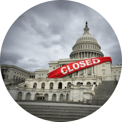 US GOVERNMENT SHUTDOWN logo