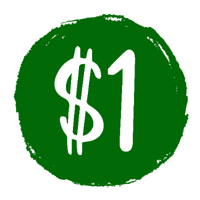 will go to $1 logo
