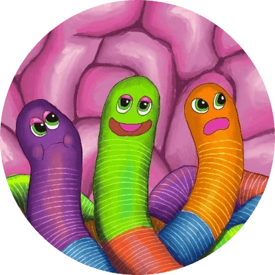 Worms by Matt Furie logo
