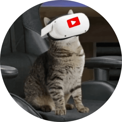 YOUTUBE CAT MASCOT logo